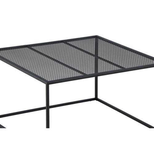 Table Basse En Métal "netz" 80cm Noir