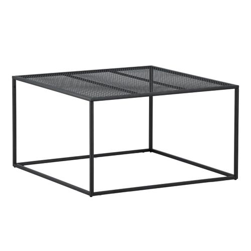 Table Basse En Métal "netz" 80cm Noir