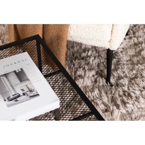 Table Basse En Métal "netz" 80cm Noir