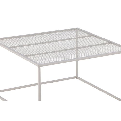 Table Basse En Métal "netz" 80cm Beige