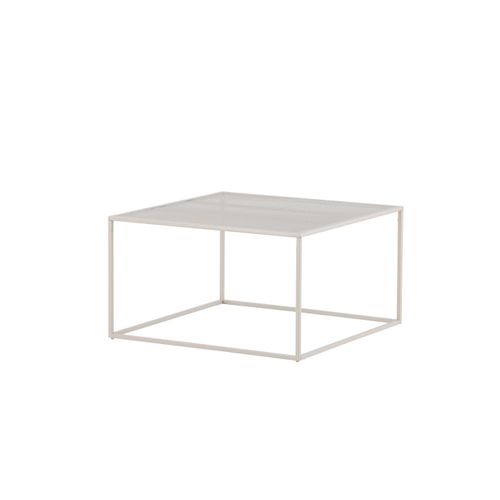 Table Basse En Métal "netz" 80cm Beige