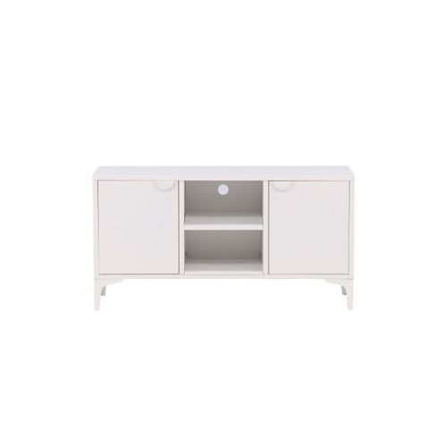 Meuble TV 2 Portes "piring" 120cm Blanc