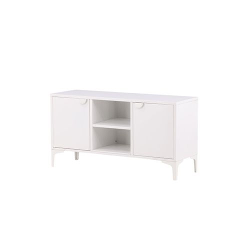Meuble TV 2 Portes "piring" 120cm Blanc