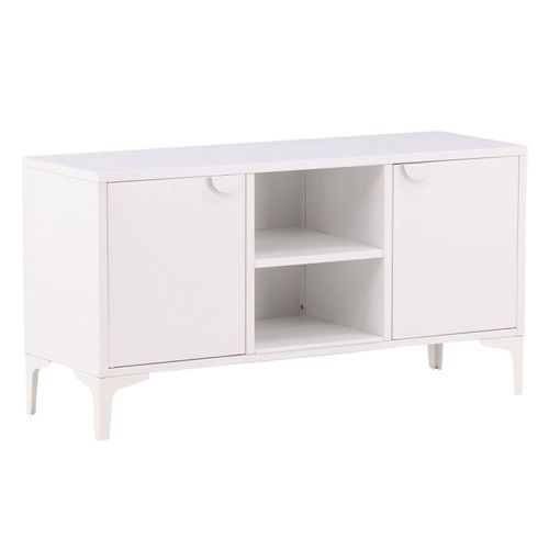 Meuble TV 2 Portes "piring" 120cm Blanc