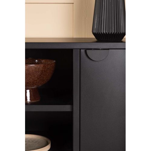 Meuble TV 2 Portes "piring" 120cm Noir