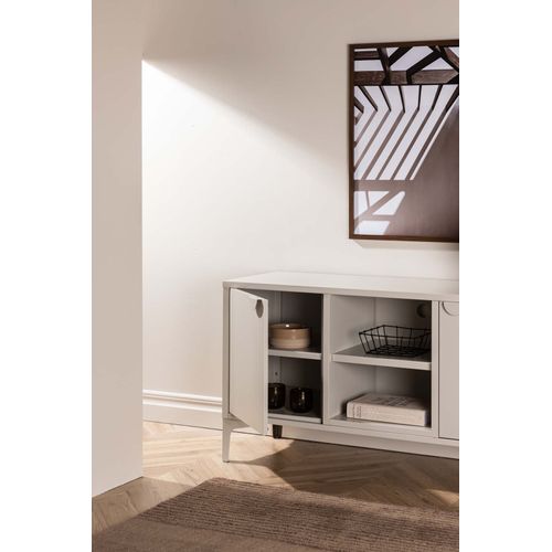 Meuble TV 2 Portes "piring" 120cm Beige