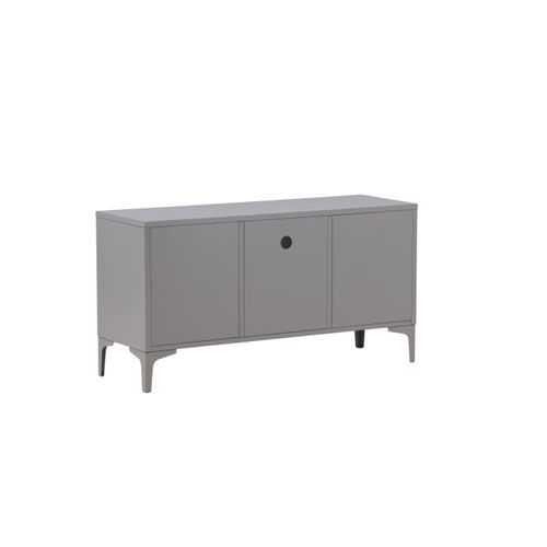 Meuble TV 2 Portes "piring" 120cm Gris Clair