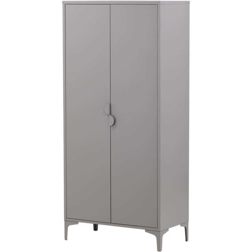 Armoire 2 Portes En Acier Piring Gris Clair