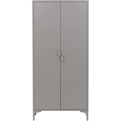 Armoire 2 Portes En Acier Piring Gris Clair