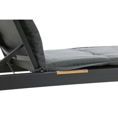 Coussin De Chaise Longue "hanna" 193cm Gris