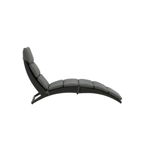 Chaise Longue "archie" 158cm Noir