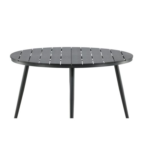 Table De Jardin Ronde "break" 120cm Noir
