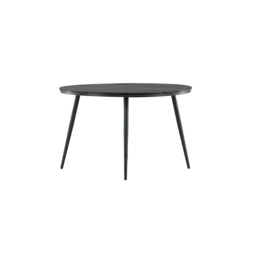 Table De Jardin Ronde "break" 120cm Noir