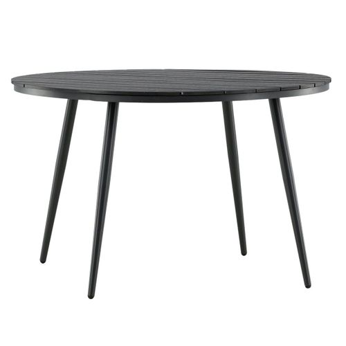 Table De Jardin Ronde "break" 120cm Noir