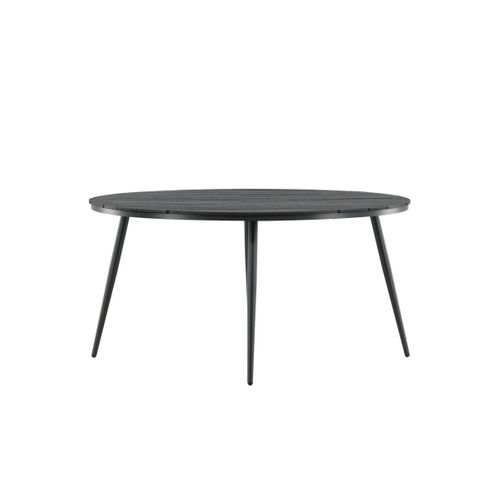 Table De Jardin Ronde "break" 150cm Noir