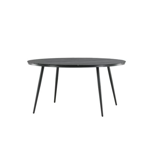Table De Jardin Ronde "break" 150cm Noir
