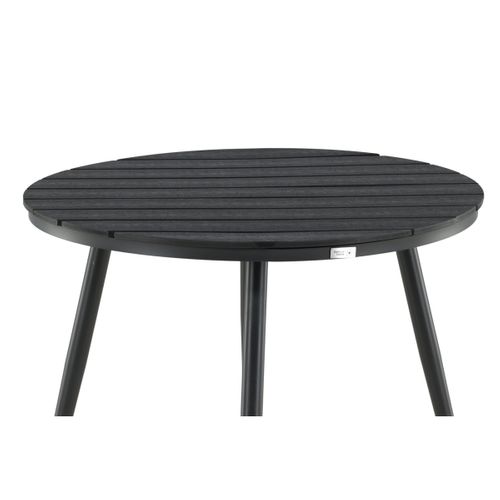 Table De Jardin Ronde "break" 90cm Noir