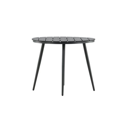Table De Jardin Ronde "break" 90cm Noir