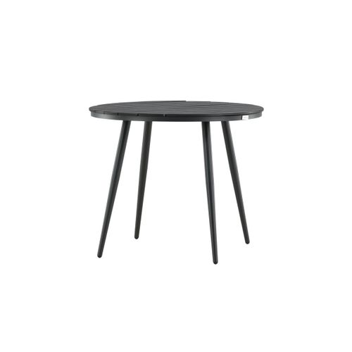 Table De Jardin Ronde "break" 90cm Noir