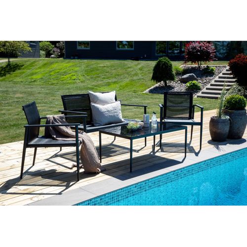 Salon De Jardin "break" 105cm Noir