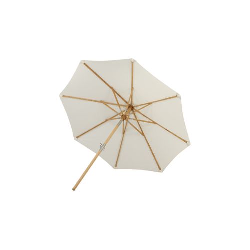 Parasol En Bambou "cerox" 270cm Blanc