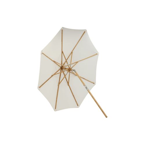 Parasol En Bambou "cerox" 270cm Blanc