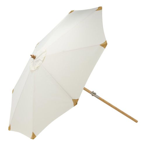 Parasol En Bambou "cerox" 270cm Blanc