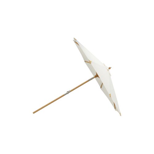 Parasol En Bambou "cerox" 270cm Blanc