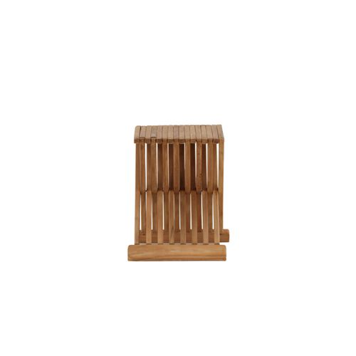 Table D'appoint De Jardin En Teck "ghana" 43cm Naturel