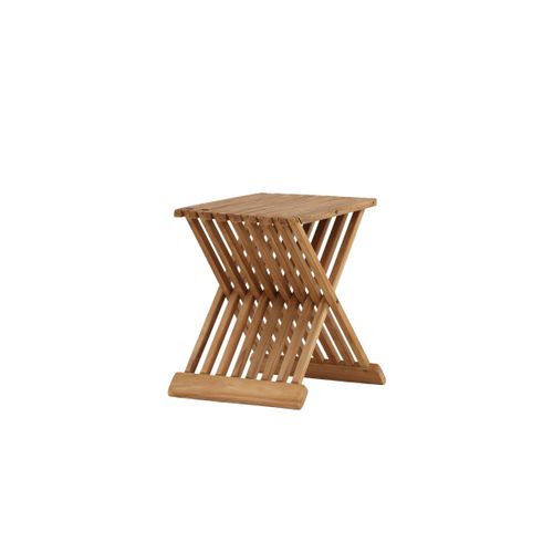 Table D'appoint De Jardin En Teck "ghana" 43cm Naturel