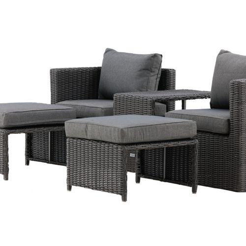 Salon De Jardin "quad" 66cm Noir