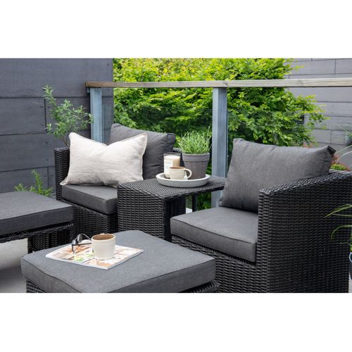 Salon De Jardin "quad" 66cm Noir