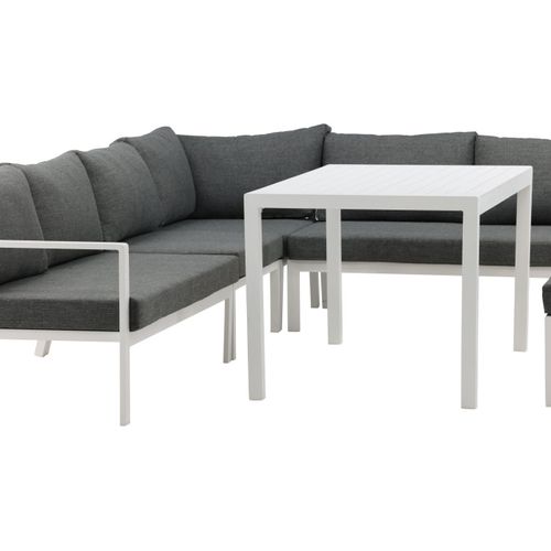 Salon D'angle De Jardin "ramos" 294cm Blanc