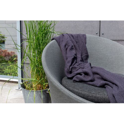 Salon De Jardin Design "spoga" 73cm Gris et Noir