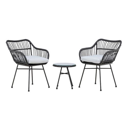 Salon De Jardin "viga" 81cm Noir