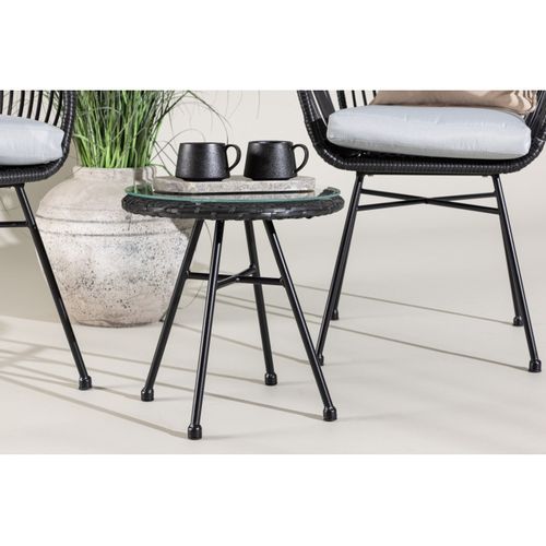 Salon De Jardin "viga" 81cm Noir