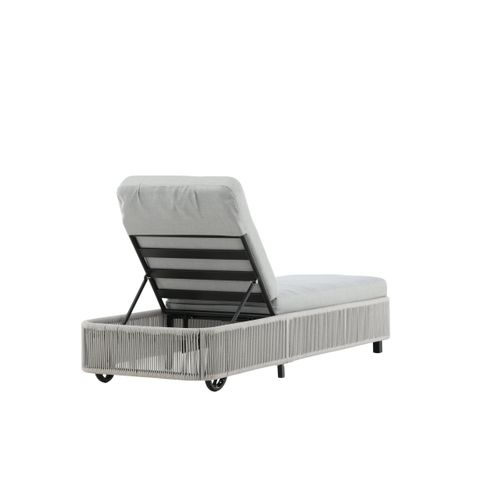 Transat à Roulettes "virya" 205cm Noir et Gris