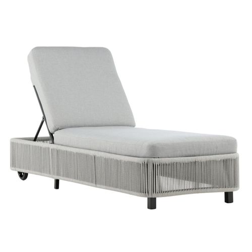 Transat à Roulettes "virya" 205cm Noir et Gris