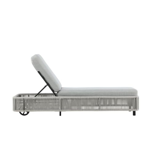 Transat à Roulettes "virya" 205cm Noir et Gris