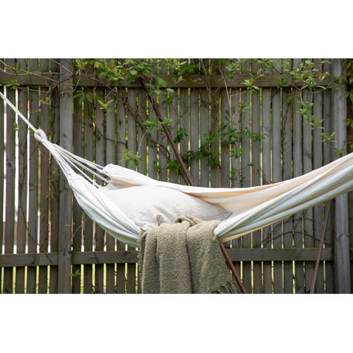 Hamac En Tissu "hedvig" 200cm Blanc Crème