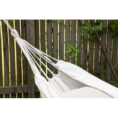 Hamac En Tissu "hedvig" 200cm Blanc Crème