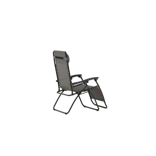 Fauteuil Relax De Jardin Pliant En Aluminium Gris