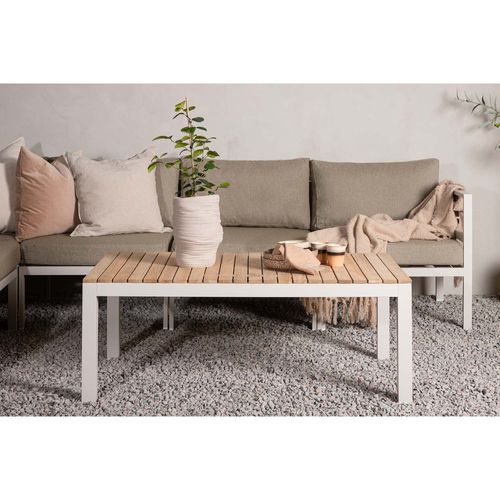Table Basse De Jardin En Alu Et Teck Brasilia