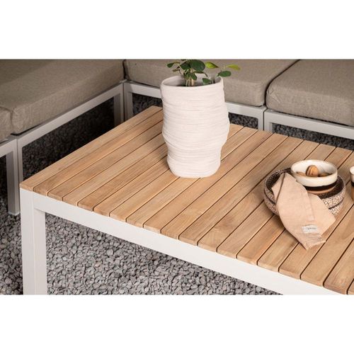 Table Basse De Jardin En Alu Et Teck Brasilia