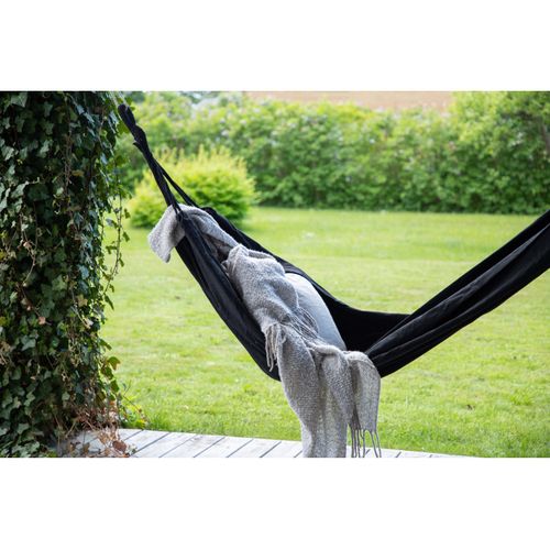 Hamac En Tissu "hedvig" 200cm Noir