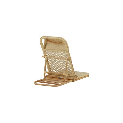 Chaise Longue En Rotin "ellie" 90cm Naturel