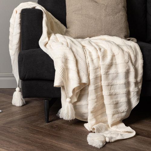 Jeté De Canapé En Acrylique  Katlyn 130 X 170 Cm