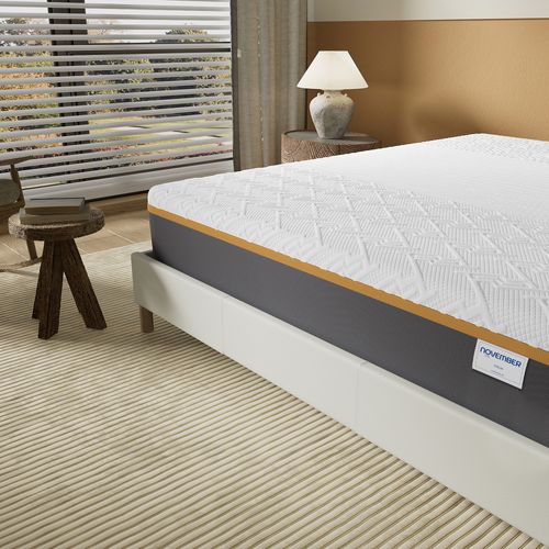 Matelas mousse latex 180x200 cm, très ferme, accueil gel mémoire de forme, 28 cm d'épaisseur