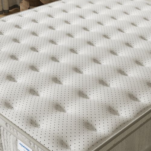 Matelas ressorts ensachés 140x190 cm accueil mousse charbon Ép.30 cm