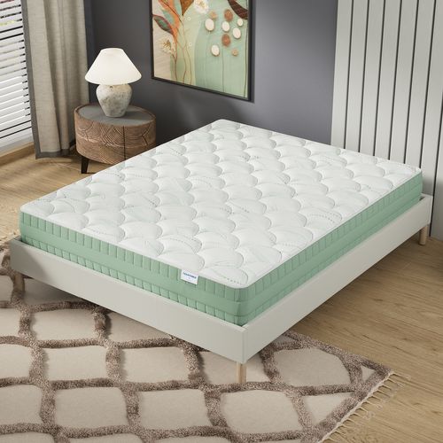Matelas mousse végétale 120x190 cm accueil mémoire de forme Ép.22 cm